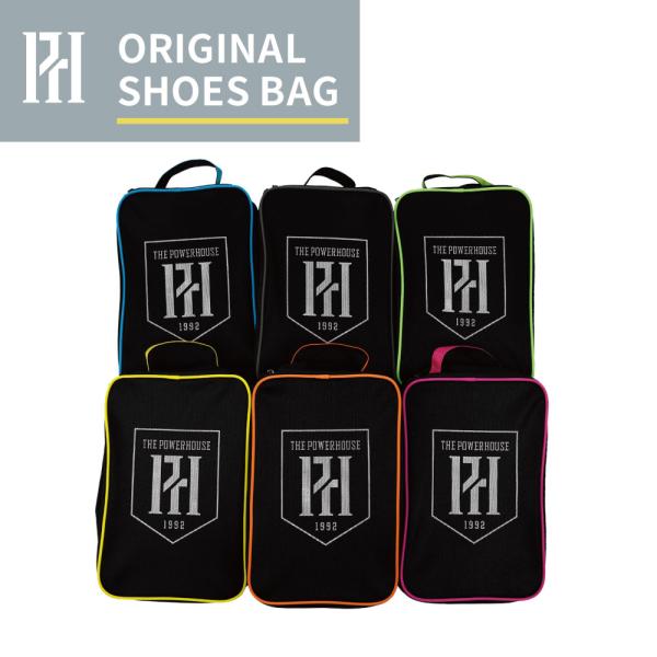 ・色合いはお使いのモニター環境により若干の誤差がございますことご了承ください。POWER HOUSEのオリジナルシューズバッグが登場！片面がメッシュになっており、POWER HOUSEのロゴが大きくプリントされています。・素材：ポリエステル...