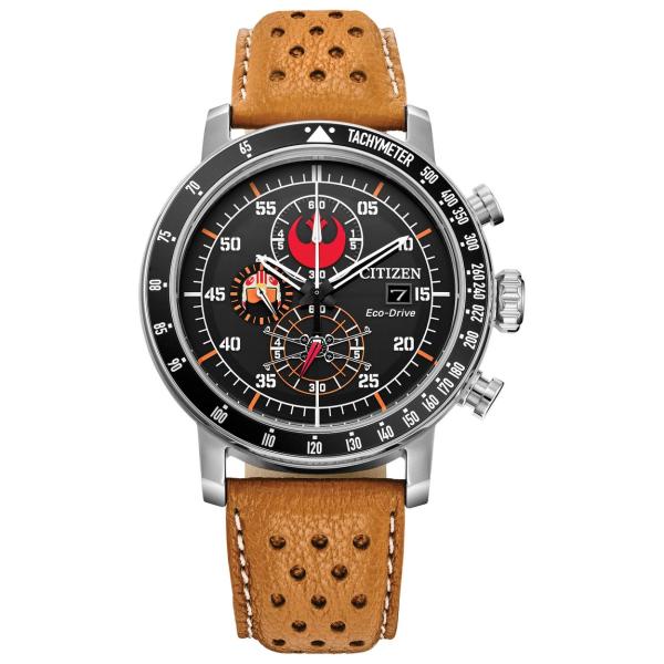 Citizen Star Wars Rebel Pilot 腕時計 メンズ エコ・ドライブ クロノグラフ シルバー CA4478-56L