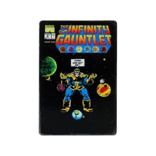 マーベル英語版 Marvel ECG Infinity Gauntlet Vol. 4 高級ジェムプラークボックス 100個限定 本物の宝石封入
