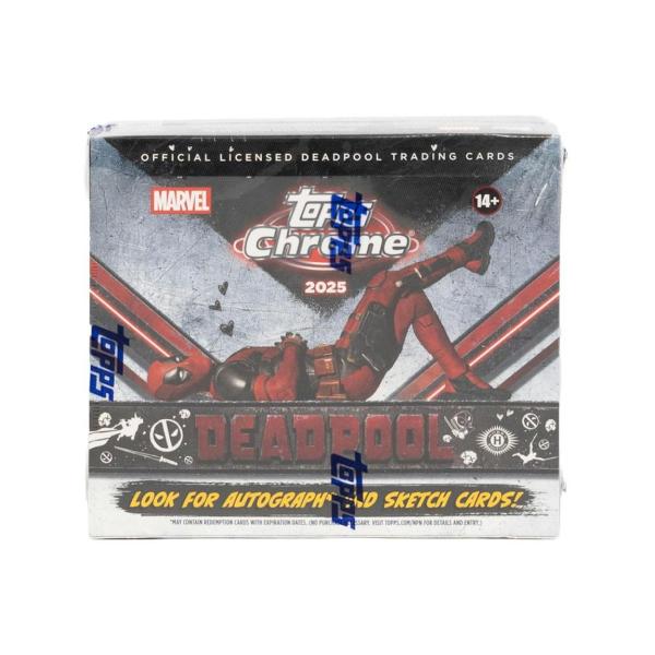 2025 Topps Deadpool Chrome ホビーボックス ライアン・レイノルズ ヒュー・ジャックマン サイン収録 英語版
