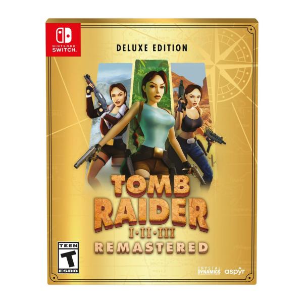 Tomb Raider I-III Remastered Deluxe Edition Switch 北米版 海外版ソフト