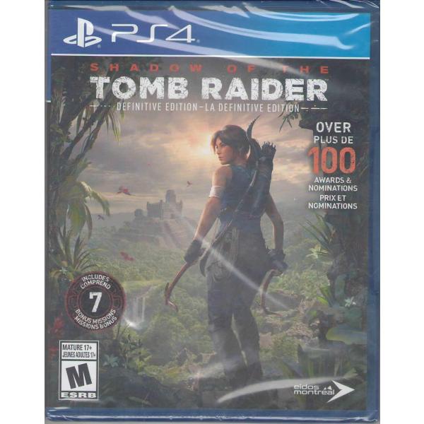 Shadow of The Tomb Raider: Definitive Edition PS4 北米版 プレイステーション4 海外版ソフト
