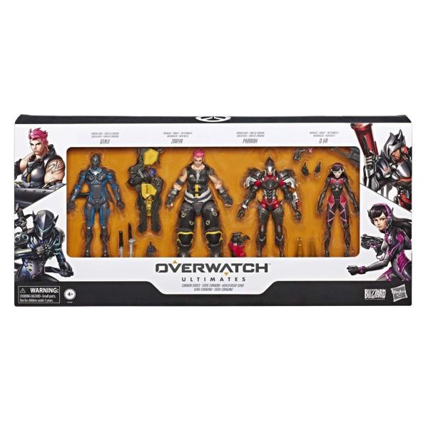 ハズブロ オーバーウォッチ アルティメット ゲンジ ザリア ファラ D.Va アクションフィギュア 4体セット 6インチ