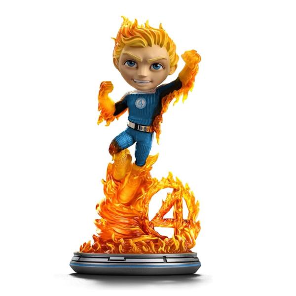 アイアンスタジオ ファンタスティック・フォー ヒューマン・トーチ ブルースーツ版 Mini Co. PVCフィギュア