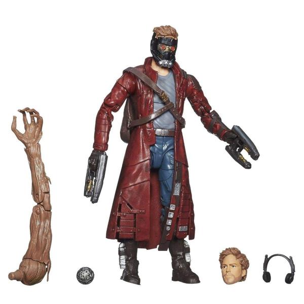 マーベル ガーディアンズ・オブ・ギャラクシー スター・ロード アクションフィギュア 6インチ ビルド・ア・フィギュア グルートパーツ付属