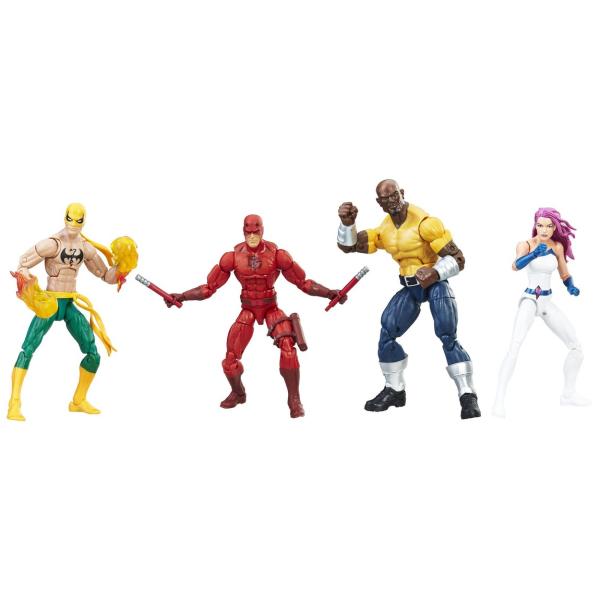 マーベル マーベルレジェンド ザ・ディフェンダーズ 4体セット デアデビル ジェシカ・ジョーンズ ルーク・ケイジ アイアン・フィスト コミック版