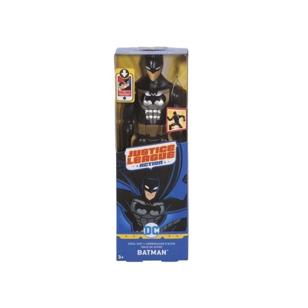 マテル ジャスティス・リーグ アクション バットマン スティール・スーツ アクションフィギュア 12インチ 全高約30cm 可動