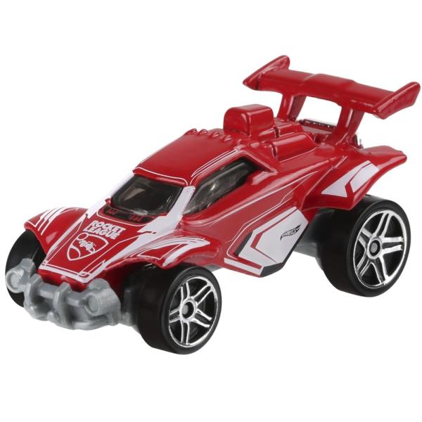 ホットウィール ロケットリーグ HWスクリータイム オクタン ミニカー ダイキャストカー レッド/ホワイト