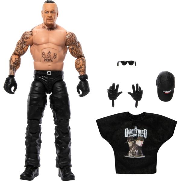 WWE エリートコレクション シリーズ107 アンダーテイカー アクションフィギュア 6インチ 可動フィギュア 差し替え用パーツ付属