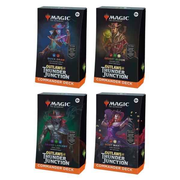 英語版 Magic: The Gathering Thunder Junction Commander Deck Bundle