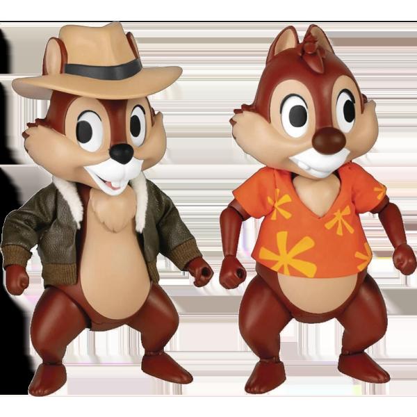 チップとデールの大作戦 レスキュー・レンジャー チップとデール アクションフィギュア 2体セット 約10cm Beast Kingdom
