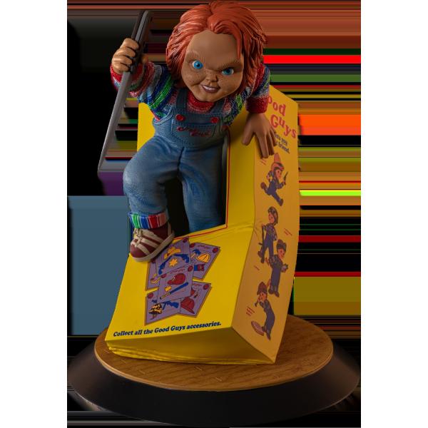 チャイルド・プレイ チャッキー ブレイクアウト 9インチ PVC ジオラマスタチュー 全高約23.5cm Ikon Design Studio