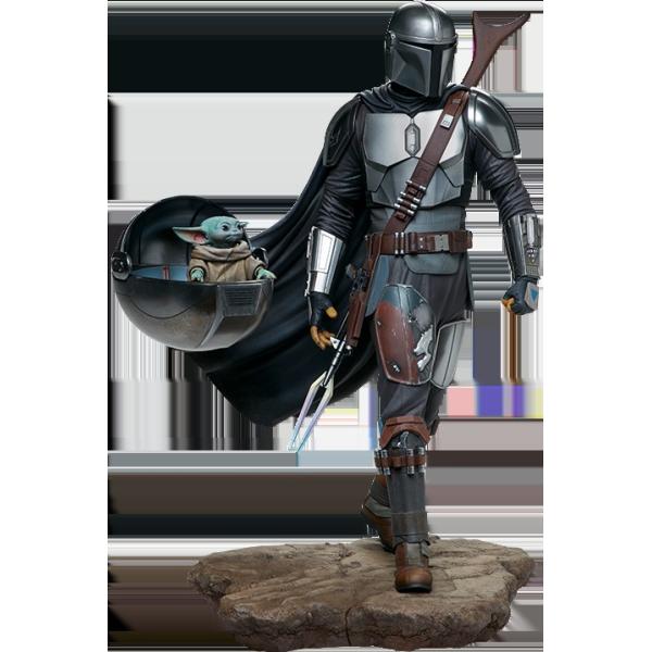 スター・ウォーズ：マンダロリアン マンダロリアン＆ザ・チャイルド プレミアム・フォーマット・スタチュー 約51cm Sideshow