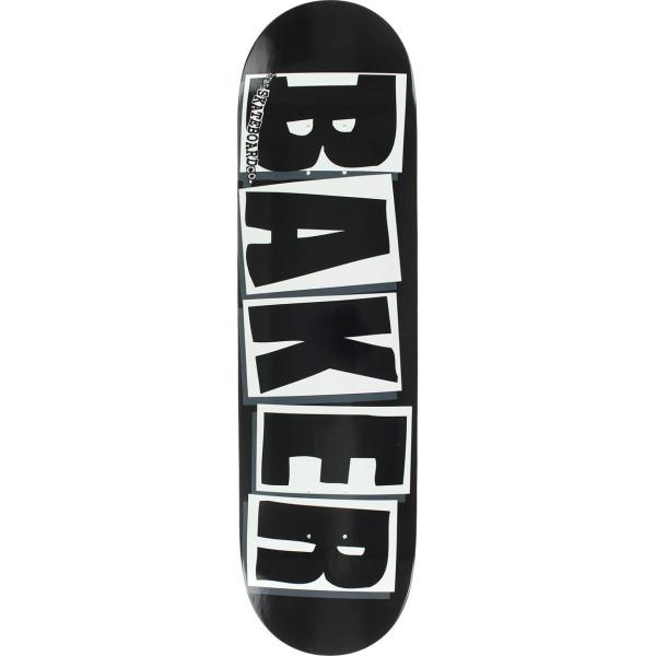 Baker Brand Logo スケートボード デッキ 8.12インチ Black/White 1インチ ビスセット付属