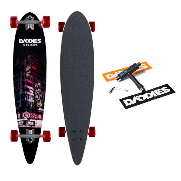 Daddies Chinatown Pintail ロングボード スケートボード コンプリート 40インチ x 9インチ 完成品