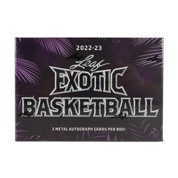 NBA 2022-23 Leaf Exotic Basketball Hobby Box 直筆サイン3枚封入 全カード15枚以下シリアル