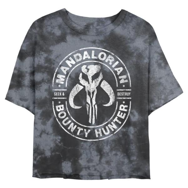 スターウォーズ マンダロリアン The Mandalorian ガン・フォー・ハイア Gun for Hire デザイン 半袖 Tシャツ レディース