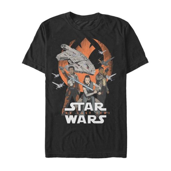 スターウォーズ エピソード8/最後のジェダイ レイ カイロ・レン ポスターアート Tシャツ 半袖 メンズ