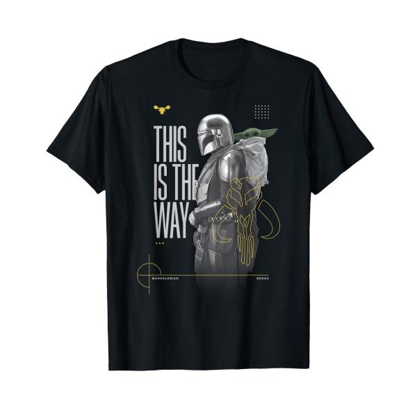 スターウォーズ マンダロリアン グローグー Grogu 我らの道 This Is The Way 横顔ポートレート Tシャツ 半袖