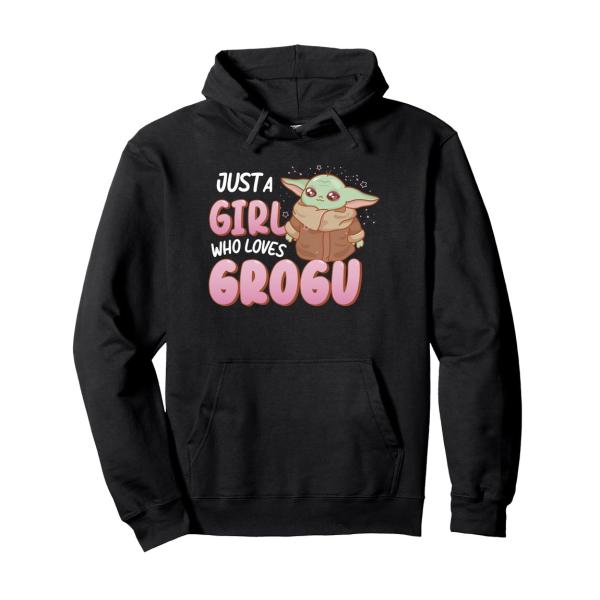 スターウォーズ マンダロリアン グローグー Just A Girl Who Loves Grogu プルオーバー パーカー 長袖 ユニセックス