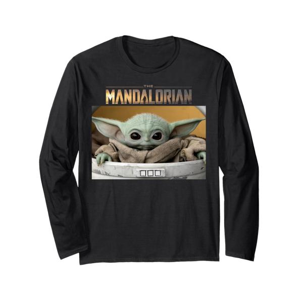 スターウォーズ マンダロリアン ザ・チャイルド ポッド スクリーンショット ロゴ ロングTシャツ 長袖 ユニセックス