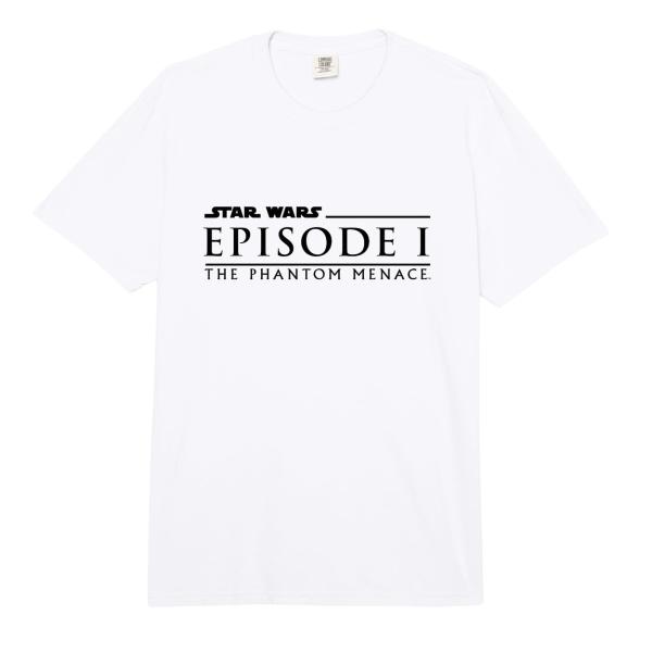 スター・ウォーズ エピソード1/ファントム・メナス Star Wars: The Phantom Menace 映画ロゴ Tシャツ ユニセックス