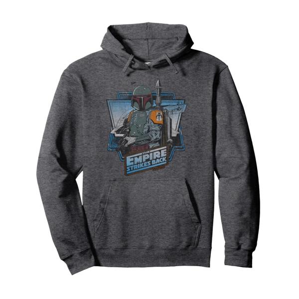 スターウォーズ エピソード5／帝国の逆襲 ボバ・フェット Boba Fett ヴィンテージ ポートレート プルオーバー パーカー 長袖 ユニセックス
