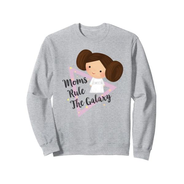 スターウォーズ プリンセス・レイア ちびキャラ Moms Rule The Galaxy スウェット 長袖 ユニセックス