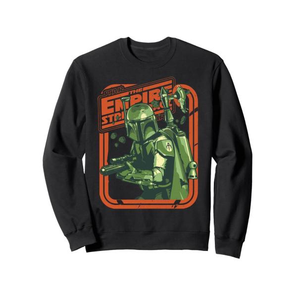 スターウォーズ エピソード5／帝国の逆襲 ボバ・フェット Boba Fett モダン ポートレート スウェット 長袖 ユニセックス