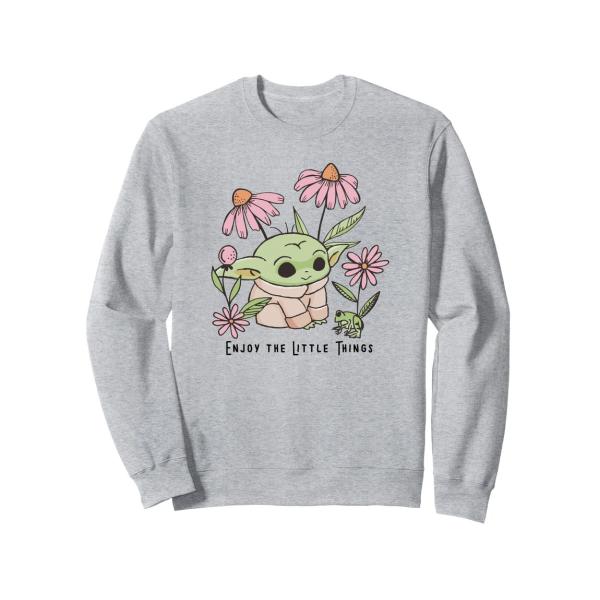 スターウォーズ マンダロリアン グローグー Enjoy The Little Things スウェット 長袖 ユニセックス