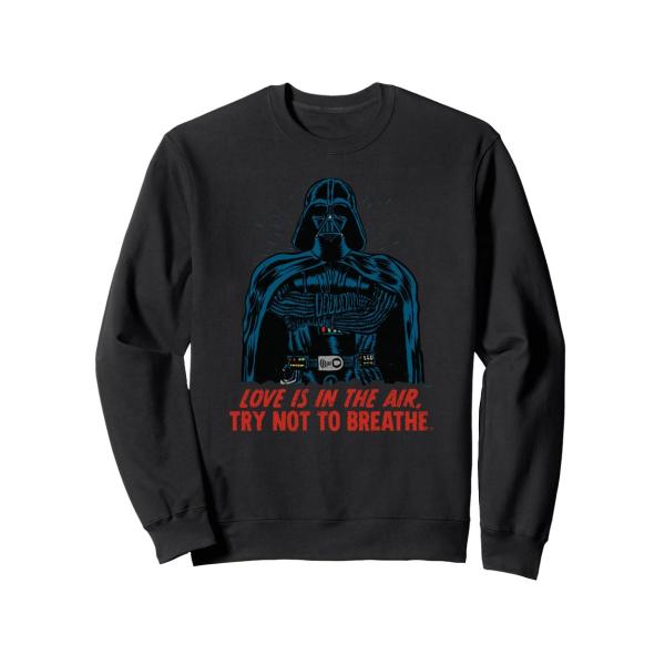 スターウォーズ ダース・ベイダー Darth Vader バレンタイン Love is in the Air デザイン スウェット 長袖 ユニセックス