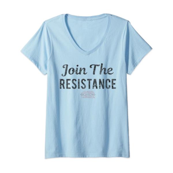 スターウォーズ エピソード8/最後のジェダイ The Last Jedi Vネック Tシャツ 半袖 レディース