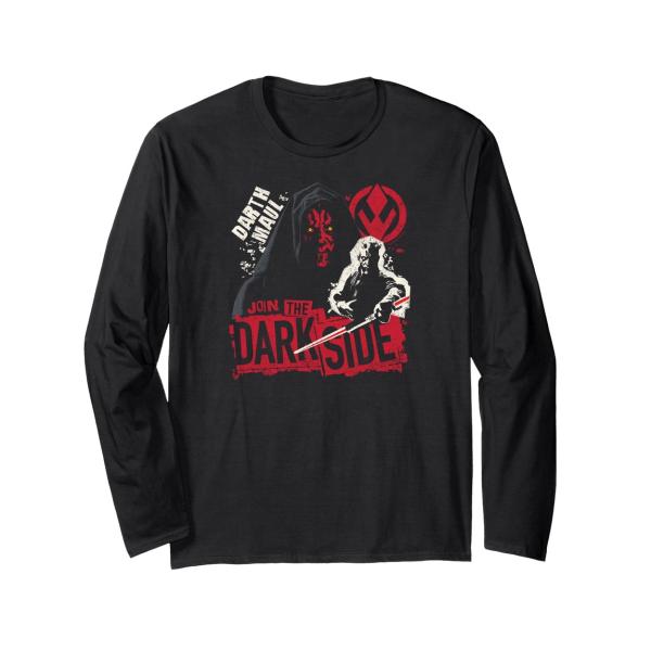 スターウォーズ ダース・モール Darth Maul ジン Zine デザイン ロングTシャツ 長袖 ユニセックス