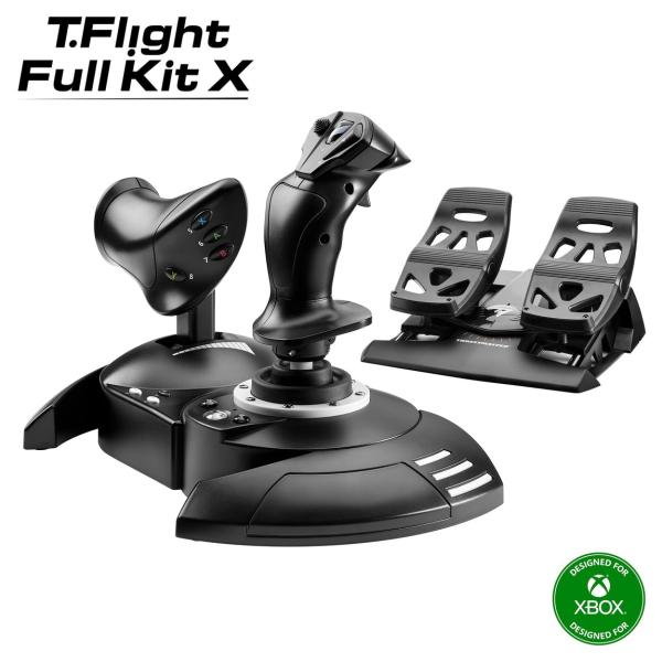 スラストマスター T-Flight Full Kit フライトスティック スロットル ラダーペダル PC Xbox Series X|S対応
