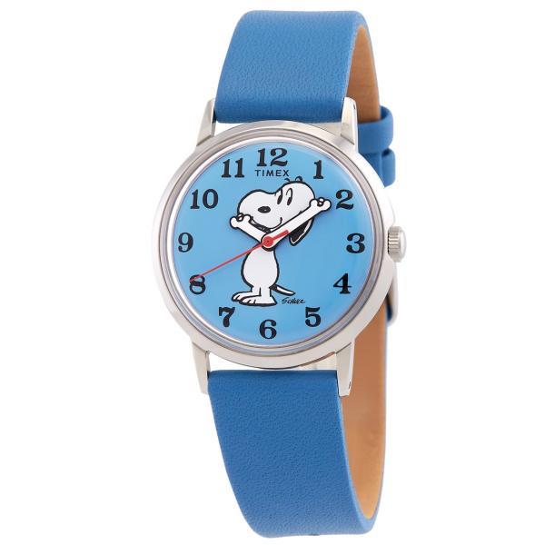 Timex Marlin X Peanut 腕時計 手巻き ブルー文字盤 ブルーレザーストラップ メンズ TW2W79400