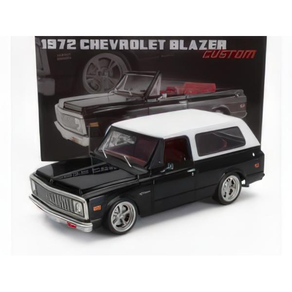 CHEVROLET BLAZER 2WD CUSTOM 1972 BLACK WHITE/ACME 1/18ミニカー