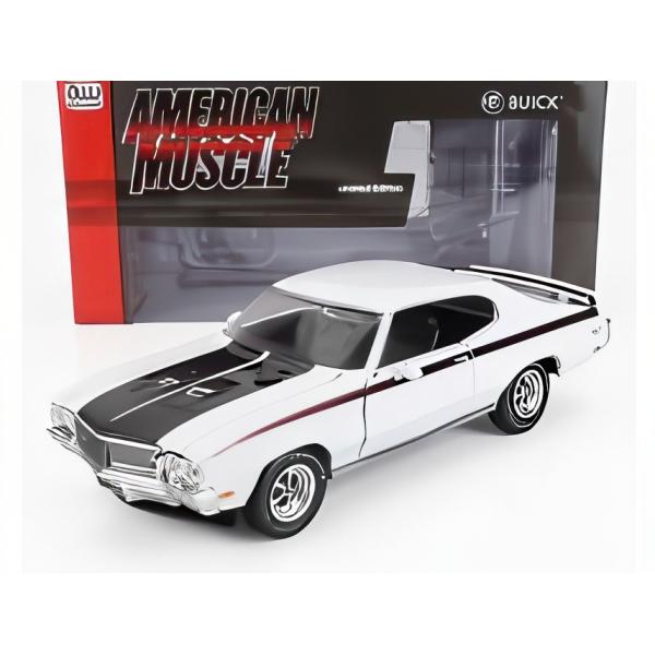 BUICK GSX 1970 ホワイト ブラック 1/18 ミニカー : バスクホビー
