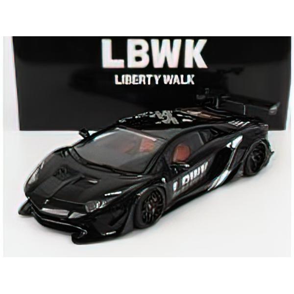 LAMBORGHINI - AVENTADOR LIBERTY WALK 2017 BLACK /Autoart 1/18