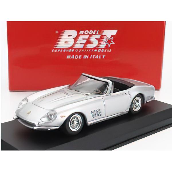 FERRARIフェラーリ 275 GTB/4 SPIDER 1967 - SILVER /BEST-MODEL 1/43