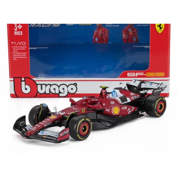 フェラーリ F1 SF-25 2025 #44 ルイス・ハミルトン Bburago 1/43