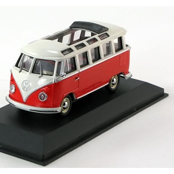 VW Bus T1 オレンジ ホワイト/ MINICHAMPS 1/43 ミニカー : バスク