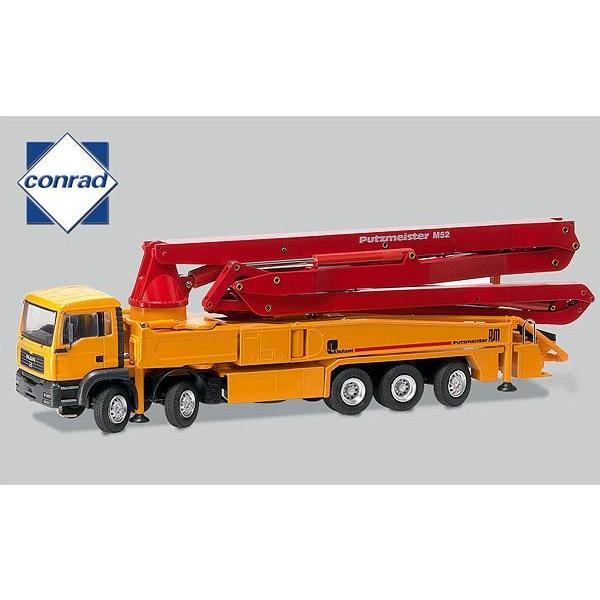 海外最新 コンクリートポンプ Putzmeister With Tga Man ミニチュア模型ミニカー Conrad 建設機械模型 1 50 模型 プラモデル Divin Com Co