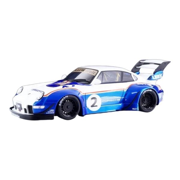 ポルシェ 911 (993) RWB リバティーウォーク #2 ホワイト/ブルー 2023