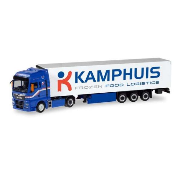 MAN TGX XXL 冷蔵ボックス セミトレーラー カンプハウス ブルー 