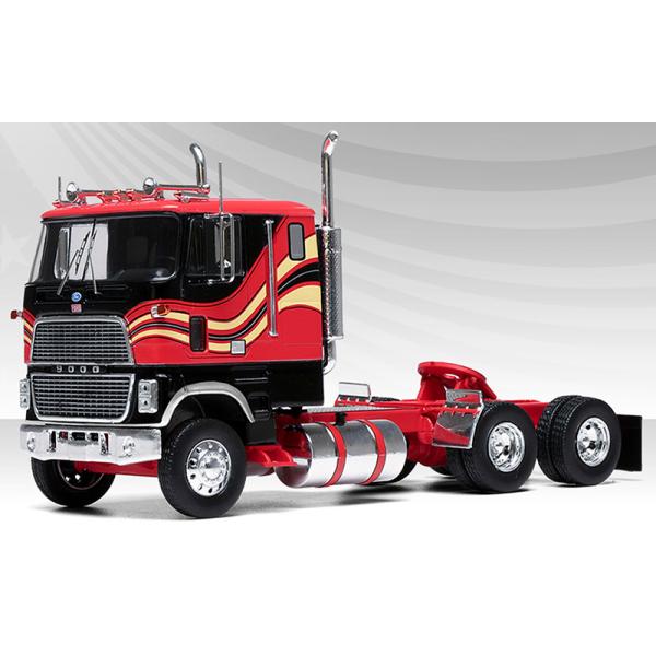 1/43 UD 日系トラック 運送車 ダイキャストミニカー（レッド） Fordフォード CL 9000 1976 レッド/ブラック トラック 模型 ダイ