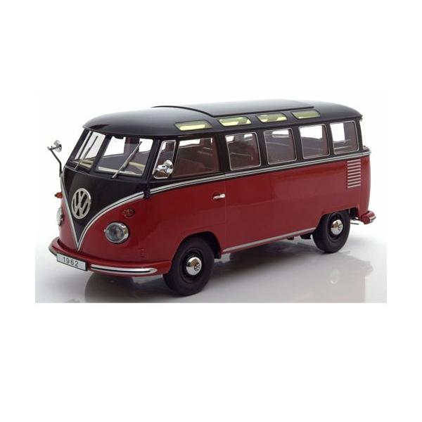 Volkswagen T1 Samba ミニカー Amazon | ソリド 1/18 フォルクスワーゲン T1 サンバ 1962 レッド
