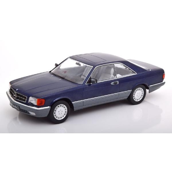 Mercedesメルセデスベンツ 560 SEC C126 blue-metallic /KK-SCALE 1/18