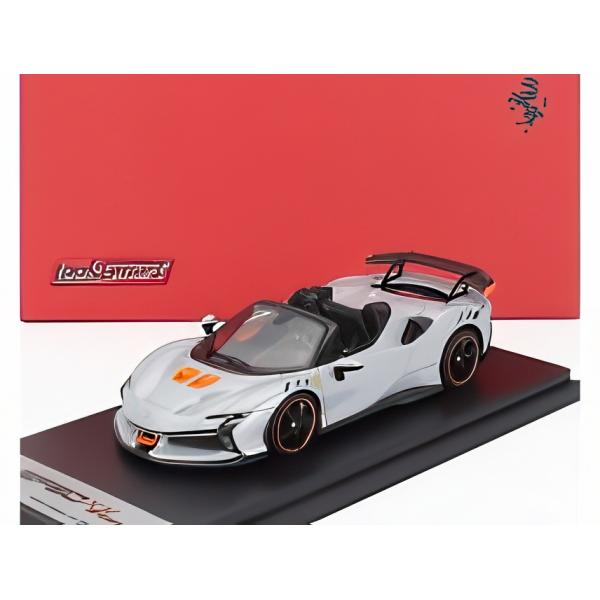 FERRARI SF90 XX SPIDER 2024 ホワイト オレンジ 1/43 : バスクホビー