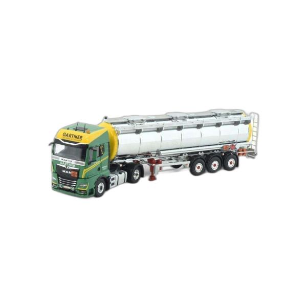 Gartner MAN TGX トレーラー ミニカー Gartner MAN TGX GX タンカー セミトレーラー 86483/ Tekno 1/50 建設