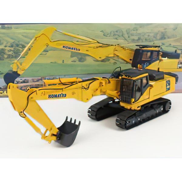 ミニカー KOMATSU PC450LC 1/50 Komatsu PC450LC Excavator Short Boom with Bucket Yellow 1/50